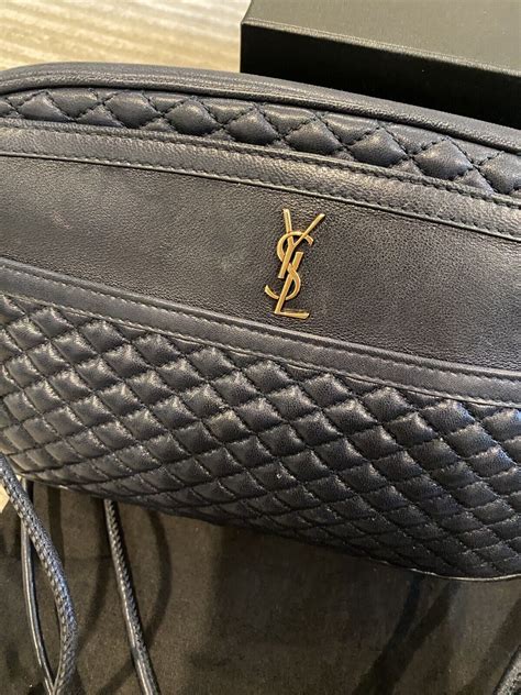 ysl victoire camera bag|Saint Laurent Victoire YSL Quilted Leather Camera Bag.